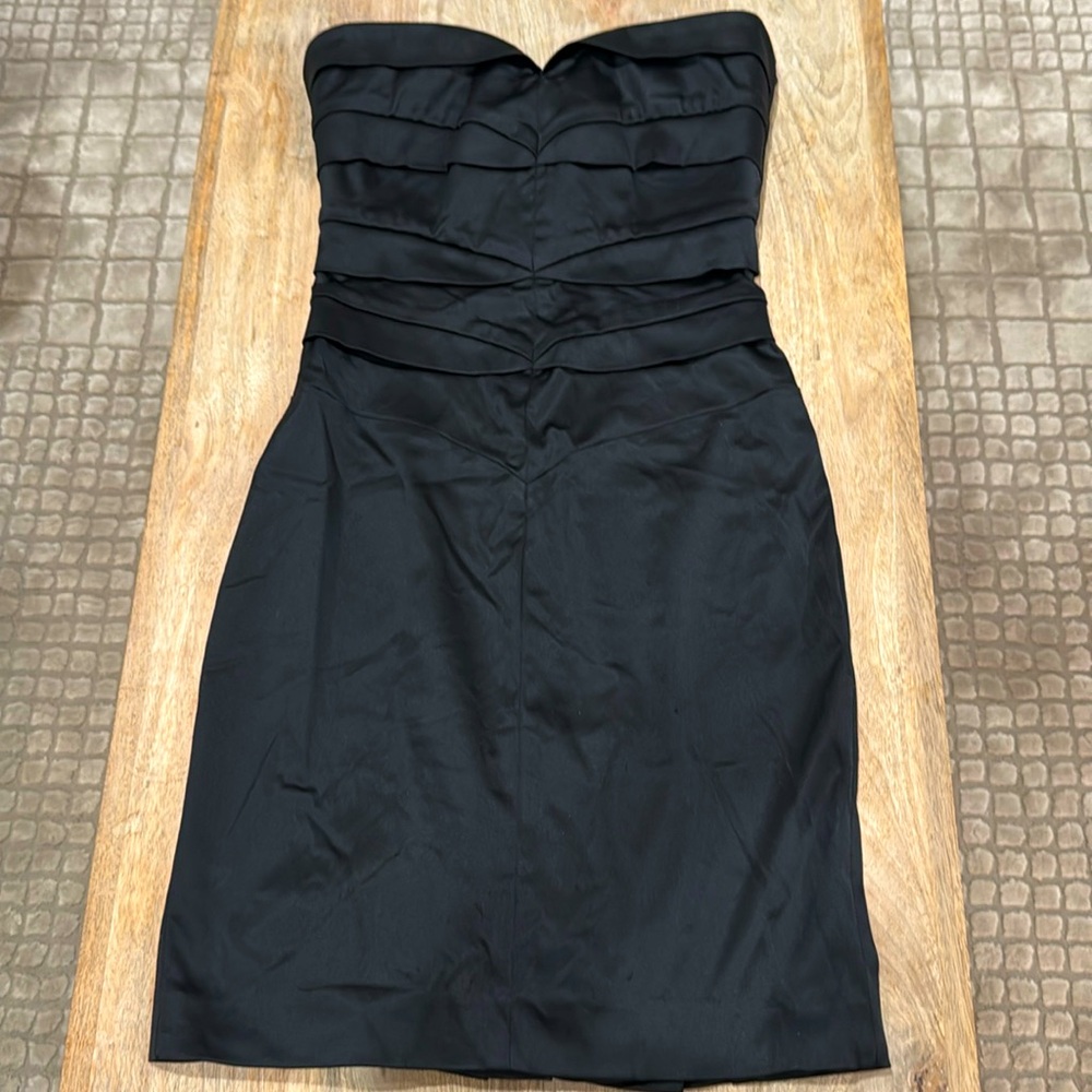 bebe strapless mini dress